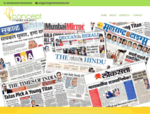 Tablet Screenshot of conceptmediasolution.com